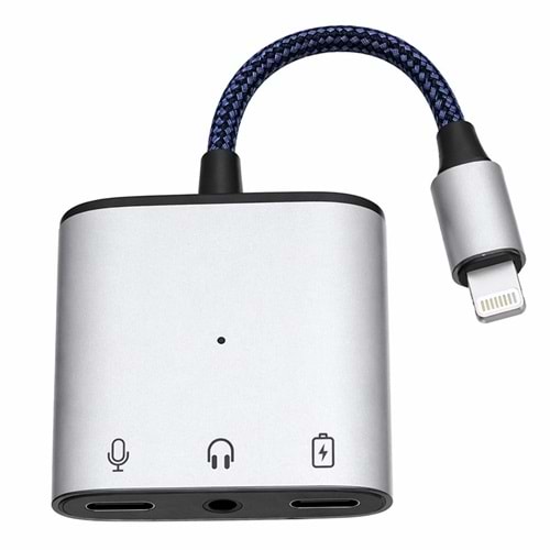 SOFFANY DUAL LIGHTNING+3.5MM HEADPHONE ADAPTER