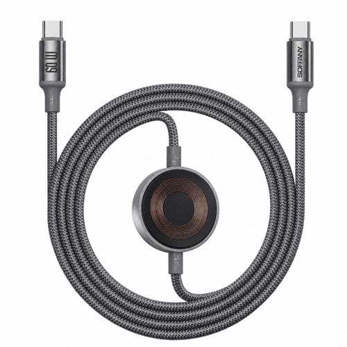 SOFFANY TYPE-C TO TYPE-C DATA CABLE CHARGING 2 IN 1 60W 1.2M