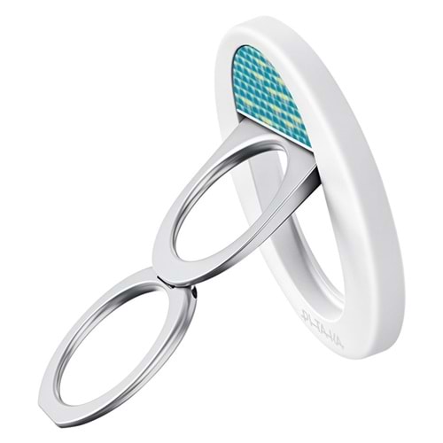 PITAKA Aramid Fiber Glints of Gold Serisi MagEZ Grip 3 Magnetik Ring Stand Telefon Tutucu BLUE