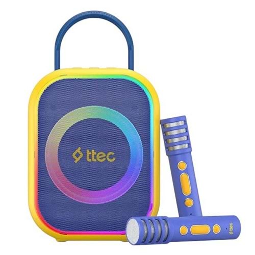 TTEC VOCALMATE PORTABLE WIRELESS KIDS KARAOKE SET BLUE
