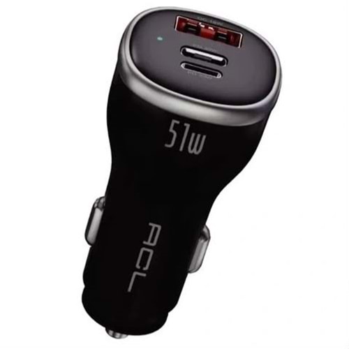 ACL AC-105 A+C+LIGHTNING CAR CHARGER 51W