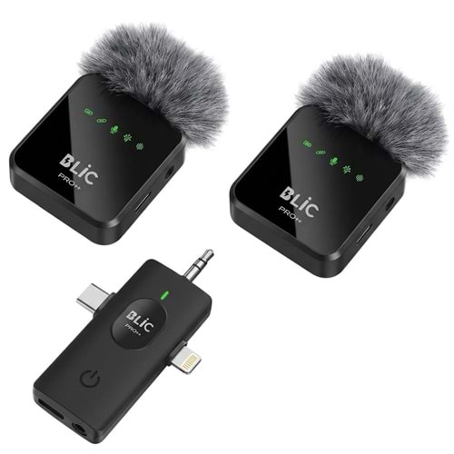 BLIC BWM-06 3IN1 WIRELESS LAVALIER MICROPHONE WITH DIGITAL DISPLAY