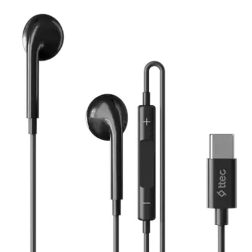TTEC RIO 3 IN-EAR TYPE-C HEADPHONES BLACK