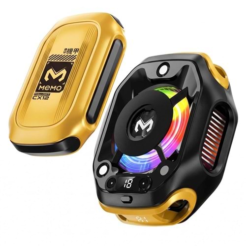 LEERFEI CX12 PHONE COOLING FAN WITH POWERBANK BLACK/YELLOW