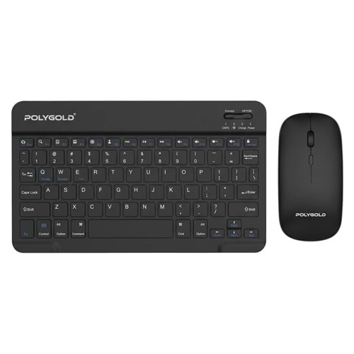 POLYGOLD PG-8032 WIRELESS & BT KEYBOARD & MOUSE COMBO