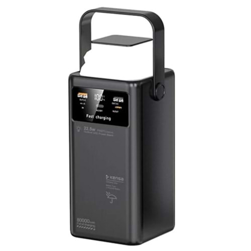 KENSA KP-117 DUAL DATA CABLES & DIGITAL DISPLAY 80,000mAh POWERBANK