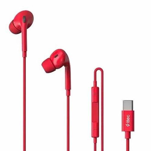 TTEC POP FIT TYPE-C IN-EAR HEADPHONE RED