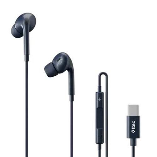TTEC POP FIT IN-EAR TYPE-C HEADPHONES NAVY