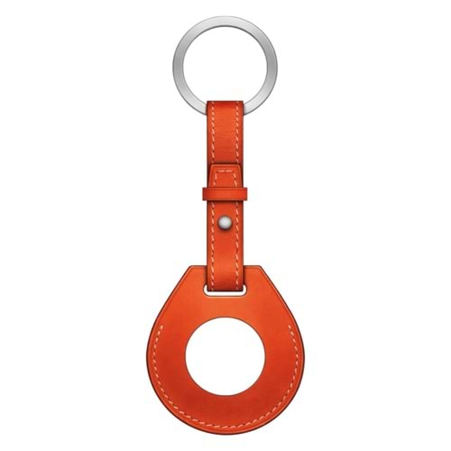 WIWU CALFSKIN KEYRING FOR AIRTAG ORANGE (CASE)