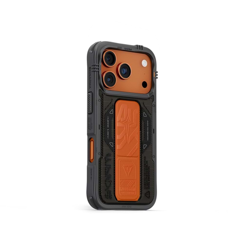 Apple iPhone 17 Pro Kılıf SkinArma M-safe Şarj Özellikli Airbag Tasarımlı Standlı Phantom Kapak