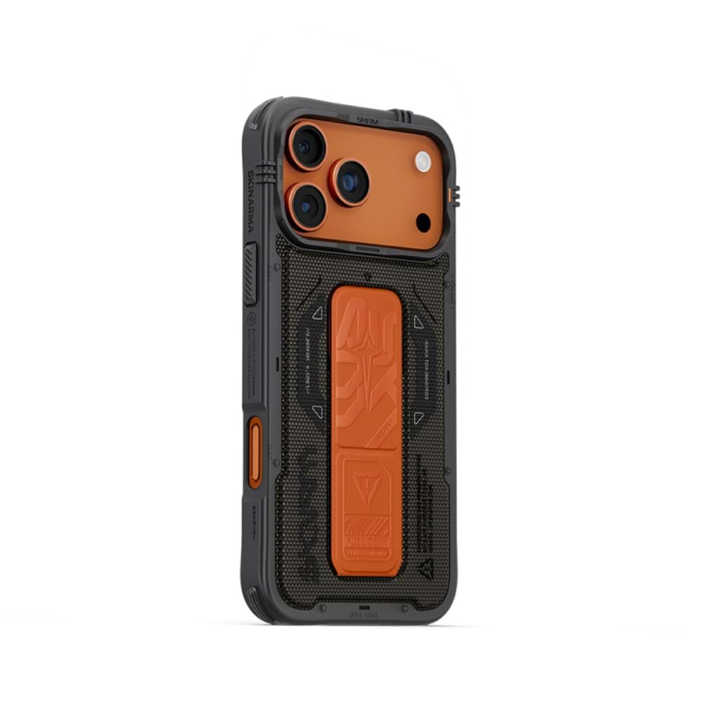 Apple iPhone 17 Pro Max Kılıf SkinArma M-safe Şarj Özellikli Airbag Tasarımlı Standlı Phantom Kapak