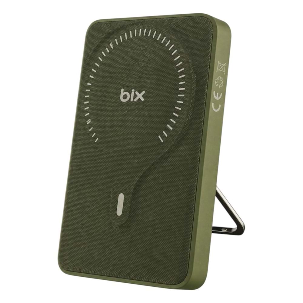 BIX MAGNETIC 10.000mAh PD20W POWERBANK GREEN