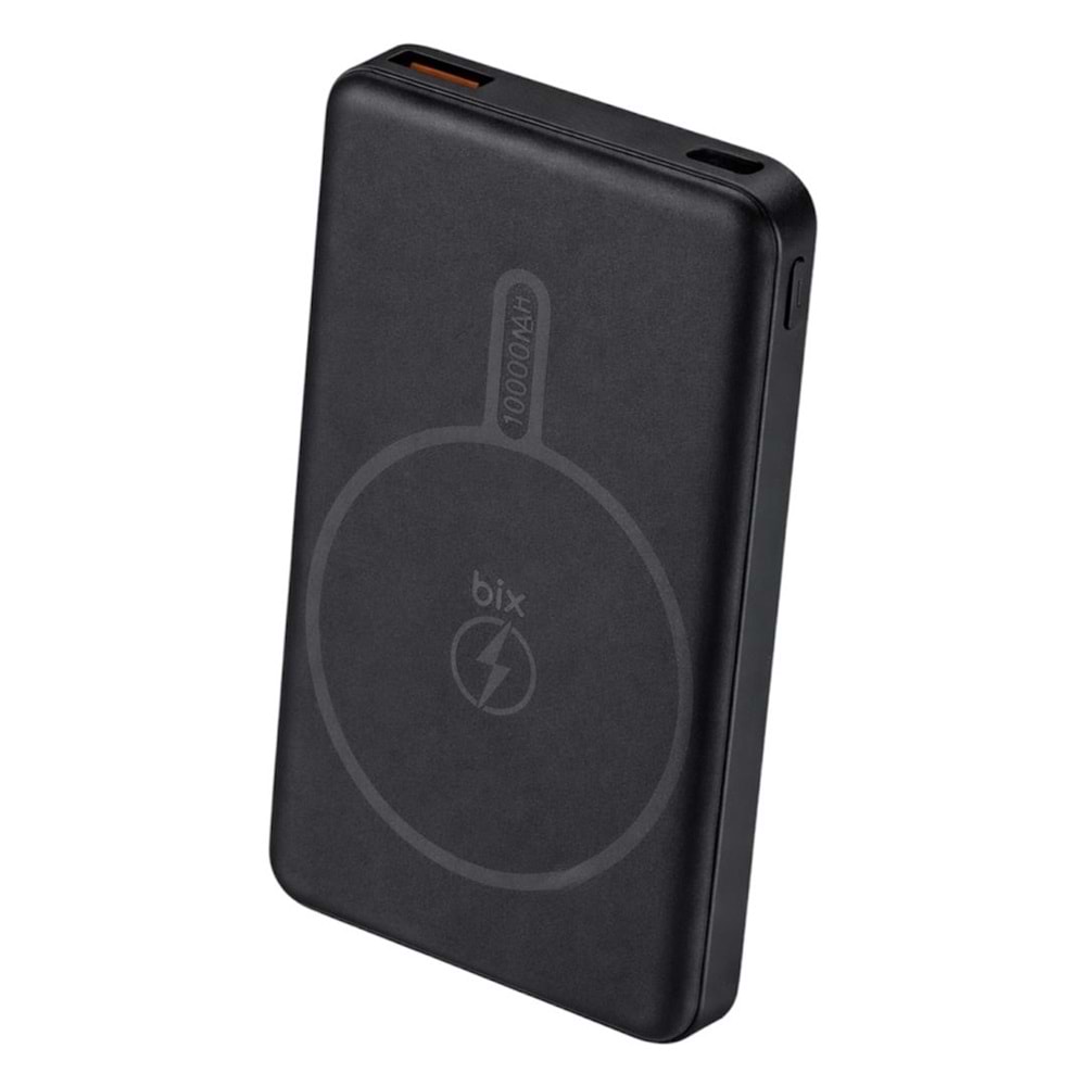 BIX MAGNETIC 10.000mAh WIRELESS POWERBANK 15W PD20W QC22.5W BLACK